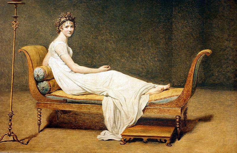 Portrait of Madame Recamier, Jacques-Louis  David